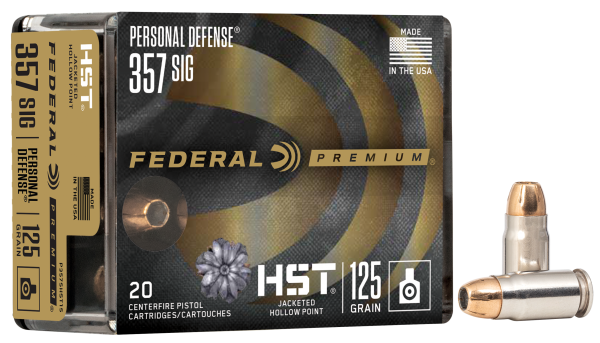 Federal Pistolenmunition Premium .357 SIG 8,1g HST Jacketed Hollow Point