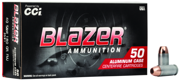 Blazer Pistolenmunition .40 S&W 11,7g Full Metal Jacket