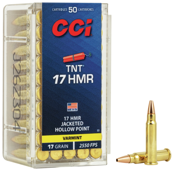 CCI Kleinkalibermunition .17 HMR 1,1g Jacketed Hollow Point