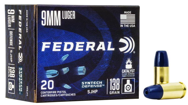 Federal Pistolenmunition 9 x 19 8,9g Segmented Hollow Point Syntech Defense