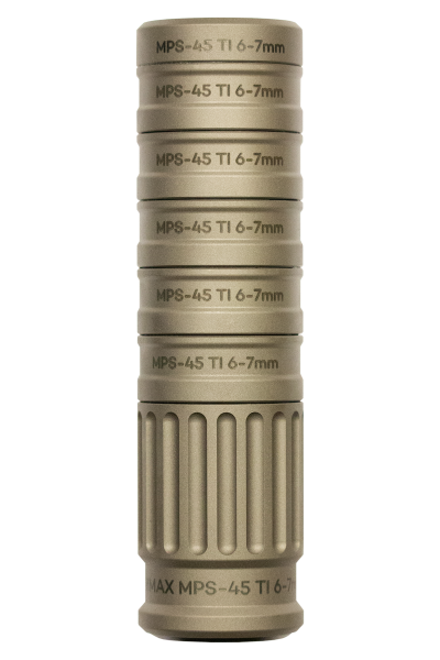 Klymax Schalldämpfermodul MPS-45 Titan <= .275 (6,99mm) Grau