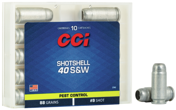 CCI Schrotmunition .40 S&W 5,7g Shotshell 2,00mm Pest Control