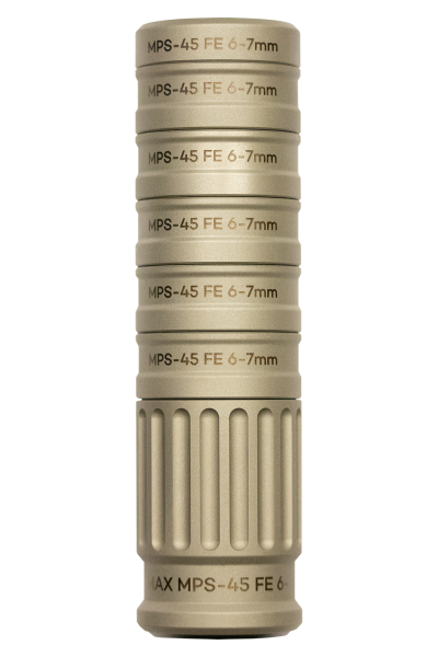 Klymax Schalldämpfer MPS-45 Edelstahl <= .275 (6,99mm) KFL Grau