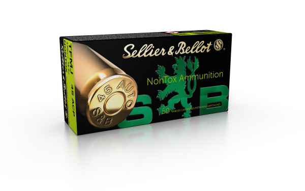 Sellier & Bellot Pistolenmunition .45 Auto 14,9g Total Metal Jacket Nontox