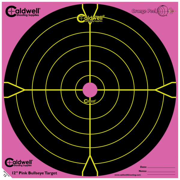 Caldwell Zielscheibe Bullseye Rosa 12" (5 Stück)
