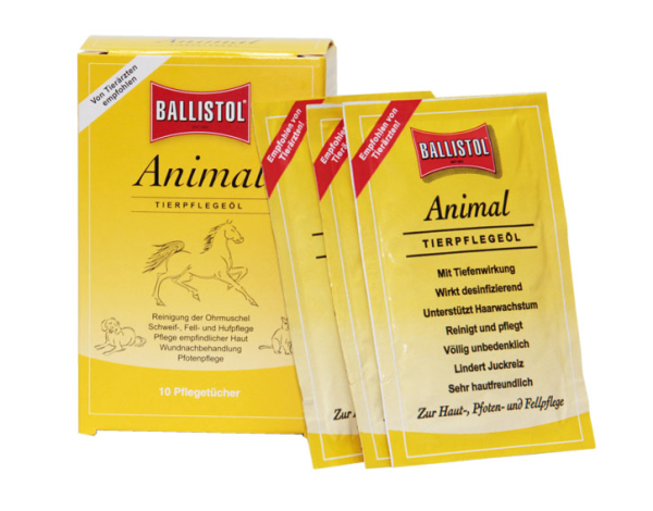 Ballistol Tierpflegeöl Animal Tücher (10 Stück)