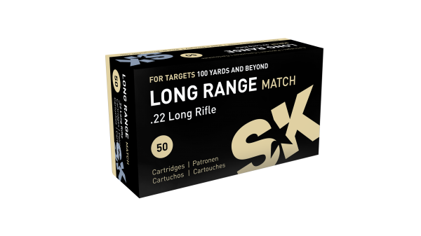 SK Kleinkalibermunition .22 LR 2,6g Lead Round Nose Long Range Match