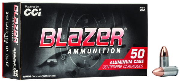 Blazer Pistolenmunition 9 x 19 8g Total Metal Jacket Clean Fire