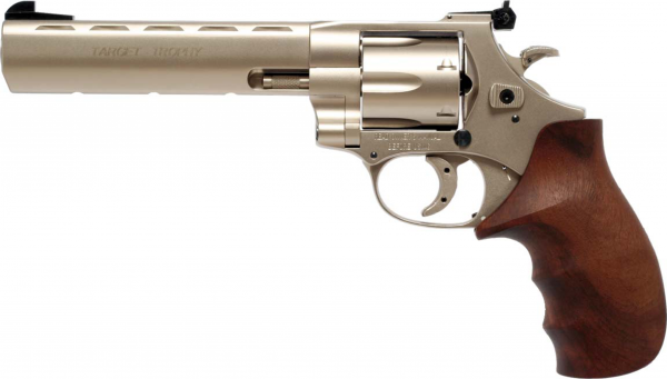 Weihrauch Revolver HW 357 Target Trophy Combat .357 Mag. Silber