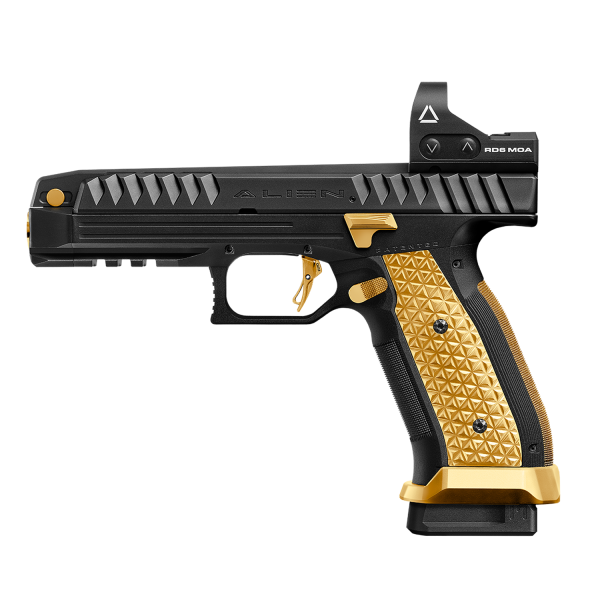 Laugo Arms Pistole Alien Full Kit 9 x 19 Schwarz Limited Edition Black Gold