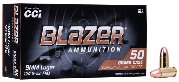 Blazer Pistolenmunition 9 x 19 8g Full Metal Jacket