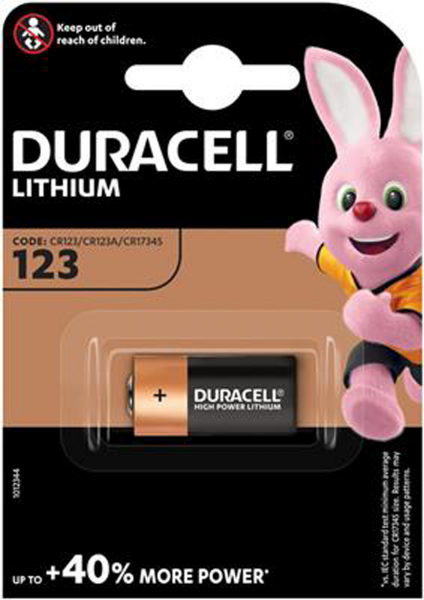 Duracell Batterie CR123A 3,0 Volt