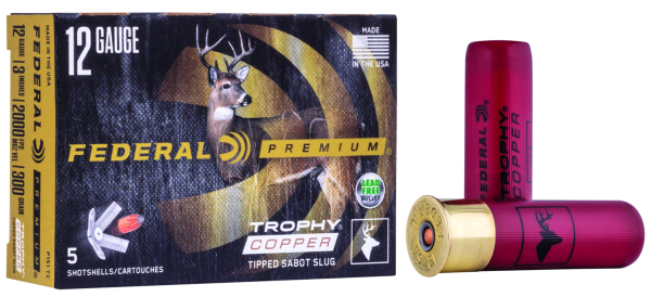 Federal Schrotmunition Premium 12/76 19,4g Trophy Copper Sabot Slug