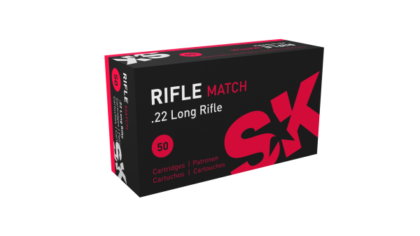SK Kleinkalibermunition .22 LR 2,6g Lead Round Nose Rifle Match