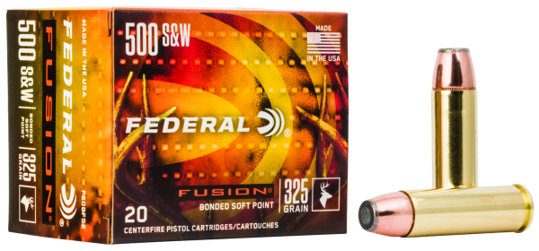 Federal Revolvermunition .500 S&W Mag. 21,1g Fusion Soft Point