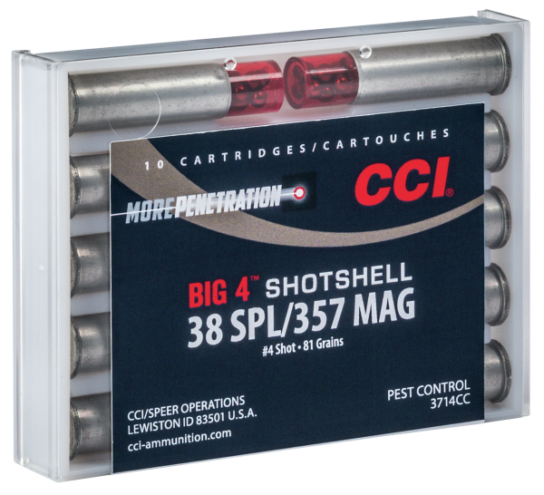 CCI Schrotmunition .357 Mag. 5,4g Shotshell 3,30mm Pest Control