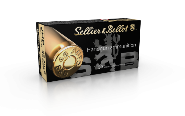 Sellier & Bellot Pistolenmunition .45 Auto 14,9g Jacketed Hollow Point