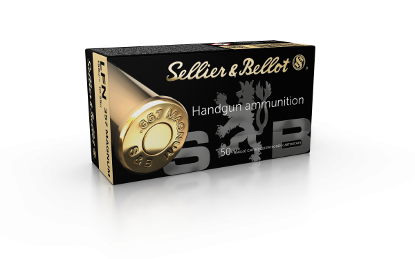 Sellier & Bellot Revolvermunition .357 Mag. 10,25g Lead Flat Nose