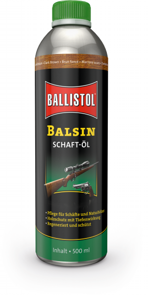 Ballistol Schaftöl Balsin Dunkelbraun (500ml)