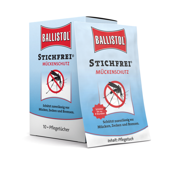 Ballistol Insektenabwehrmittel Stichfrei Pflegetücher (10 Stück)
