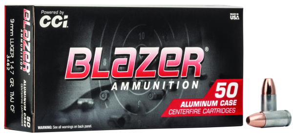 Blazer Pistolenmunition 9 x 19 9,5g Total Metal Jacket Clean Fire