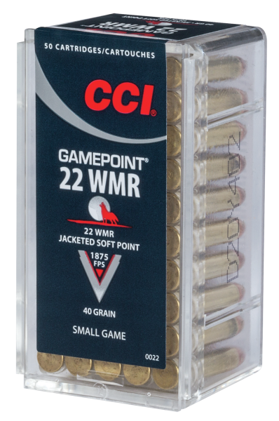 CCI Büchsenmunition .22 Win. Mag. 2,6g Hollow Point Short Barrel Gamepoint