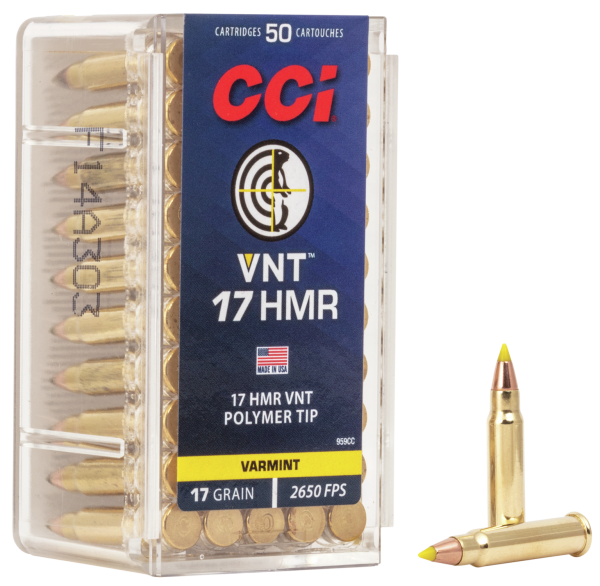 CCI Kleinkalibermunition .17 HMR 1,1g VNT
