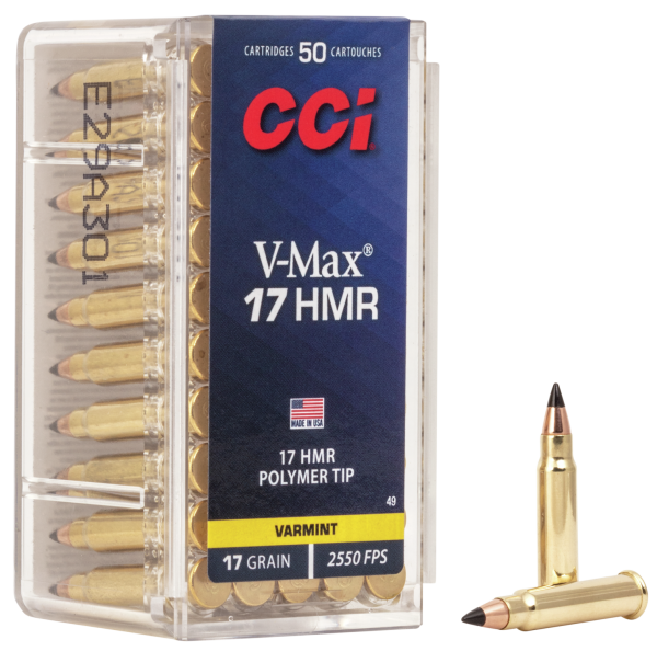 CCI Kleinkalibermunition .17 HMR 1,1g V-Max