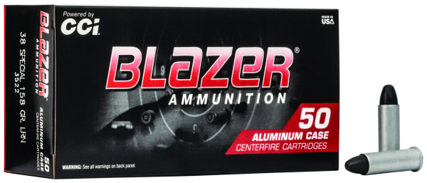 Blazer Revolvermunition .38 Special 10,2g Lead Round Nose +P