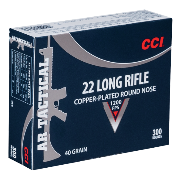 CCI Kleinkalibermunition .22 LR 2,6g Copper Plated Round Nose AR Tactical