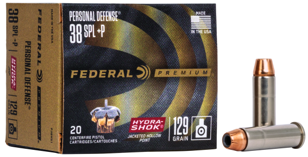 Federal Revolvermunition Premium .38 Special 8,4g Hydra-Shok Jacketed Hollow Point