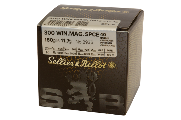 Sellier & Bellot Büchsenmunition .300 Win. Mag. 11,7g Soft Point Cutting Edge Schüttpackung mit